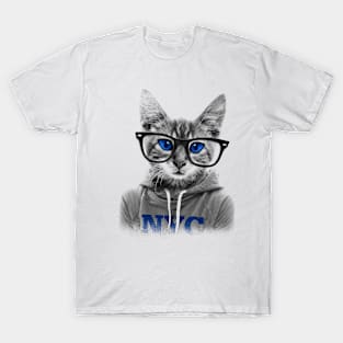 Hipster Cat T-Shirt